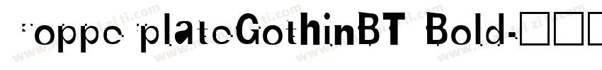 CopperplateGothinBT Bold字体转换